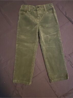 Bums and Roses Forest Green Corduroy Pants